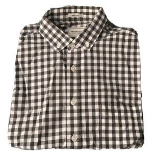 Frank & Oak Men's Checked Long Sleeved Button Down "The Branford", Size Small